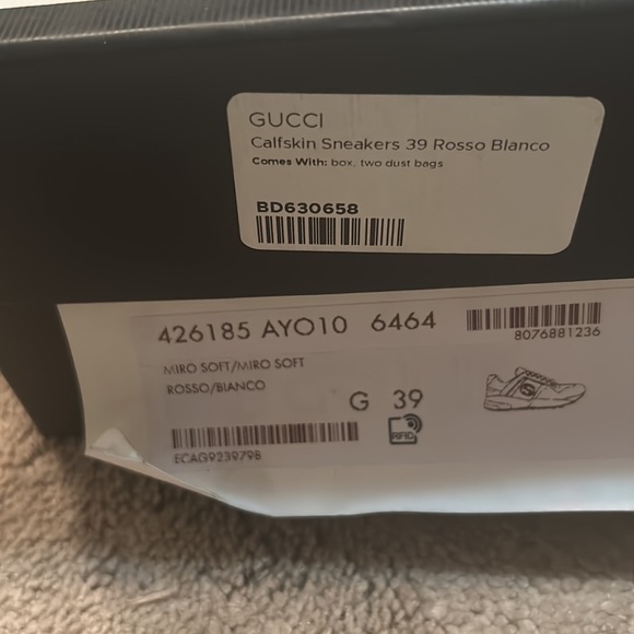 Gucci sneakers womens size 39 - Picture 6 of 7